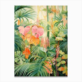 Tropical Plant Painting Areca Palm 2 Canvas Print