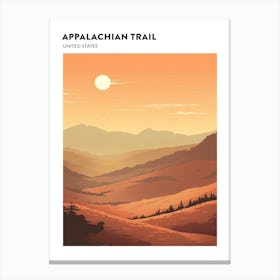 Appalachian Trail Usa 2 Hiking Trail Landscape Poster Canvas Print