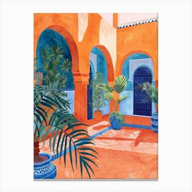 Moroccan Courtyard 1 Canvas Print