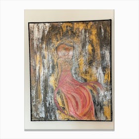 Women in rose Canvas Print