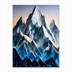 Colorful Acrylic Mountain Art Canvas Print