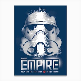 Galactic empire Canvas Print