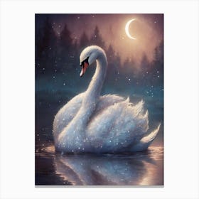 White Swan Canvas Print