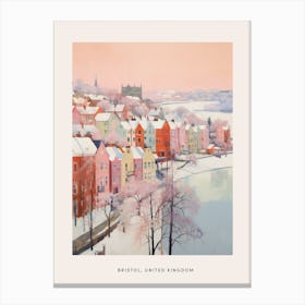 Dreamy Winter Painting Poster Bristol United Kingdom 2 Canvas Print