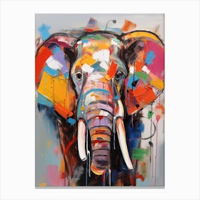 Colorful Elephant - Painting Canvas Print