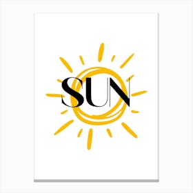 Sun Logo printable 2024 1 Canvas Print