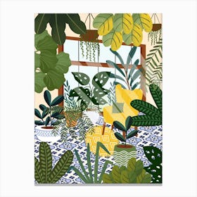 Emerald Plant City Canvas Print