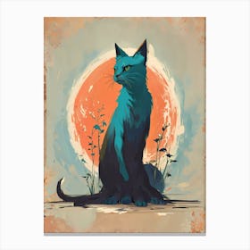 Blue Cat 1 Canvas Print