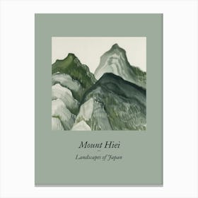 Landscapes Of Japan Mount Hiei 60 Canvas Print