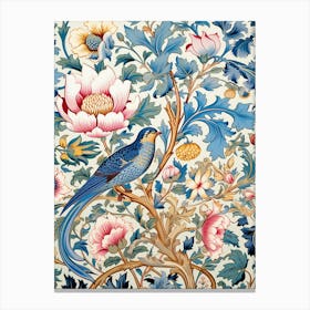 Bird In A Flower Canvas Print