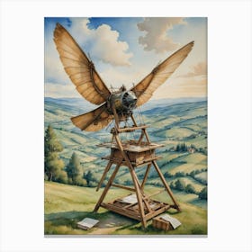 Leonardo da Vinci A Dream Takes Shape Canvas Print