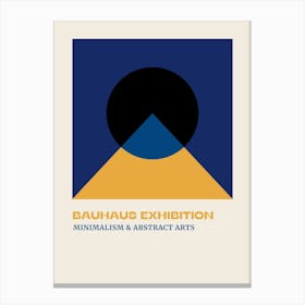 Bauhaus Blue Exhibition 26 Canvas Print