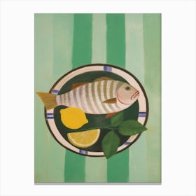 Tilapia Italian Still Life Painting Canvas Print