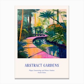Colourful Gardens Phipps Conservatory And Botanic Gardens Usa 1 Blue Poster Canvas Print