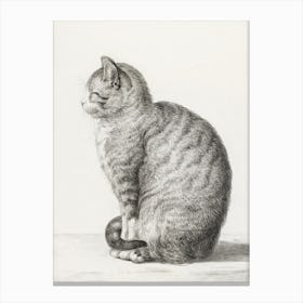 Sitting Cat, Jean Bernard Canvas Print