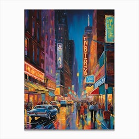 New York City At Night 1 Canvas Print