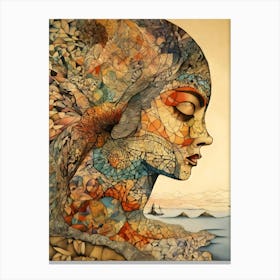 Woman'S Head 1 Canvas Print