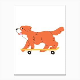 Prints, posters, nursery and kids rooms. Fun dog, music, sports, skateboard, add fun and decorate the place.2 Canvas Print