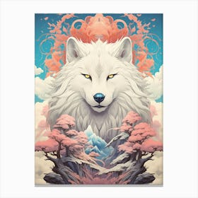 Wolf In The Sky 3 Canvas Print