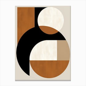 Ivory Bregenz Geometric Serenade Canvas Print