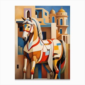 Horse In The City Canvas Print