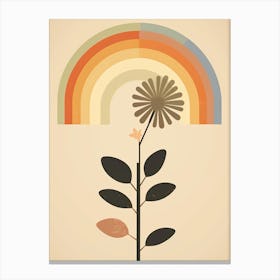 Rainbow Flower Canvas Print