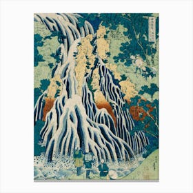 Kirifuri Waterfall On Mount Kurokami In Shimotsuke Province, Katsushika Hokusai Canvas Print