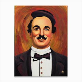 Charles Chaplin Illustration Movies Canvas Print