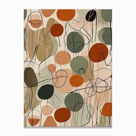 Mid Century Modern Pattern Art Print (2) Canvas Print