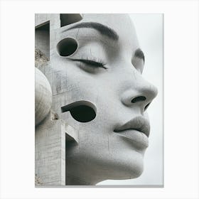 Woman'S Face 13 Canvas Print