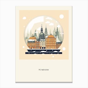 Krakow Poland 2 Snowglobe Poster Canvas Print