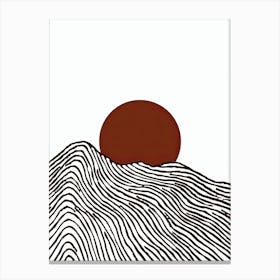 Port Au Prince Visionary Curves Minimalist Bauhaus Canvas Print