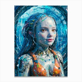 Robot Girl 1 Canvas Print