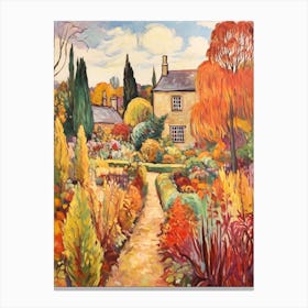 Autumn Gardens Painting Hidcote Manor Garden United Kingdom 1 Canvas Print