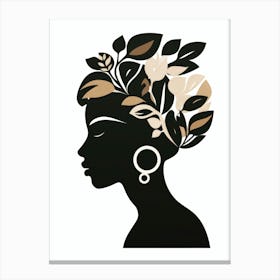 Silhouette Of A Woman 11 Canvas Print