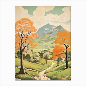 Ben Nevis Scotland 2 Hike Illustration Canvas Print