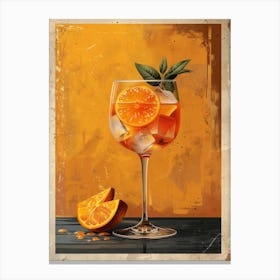 Aperol Spritz Orange 88 Canvas Print