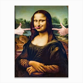 Mona Lisa's Surprise Canvas Print