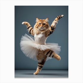 Ballerina Cat Canvas Print