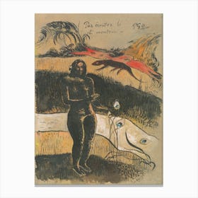 Delightful Land (Nave Nave Fenua), Paul Gauguin Canvas Print