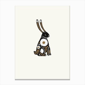 Hare Folk Scandi Canvas Print