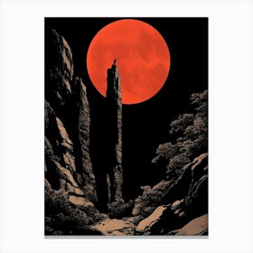 Red Moon 11 Canvas Print