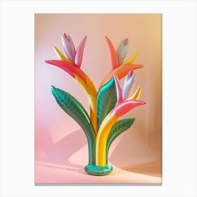 Dreamy Inflatable Flowers Heliconia Canvas Print