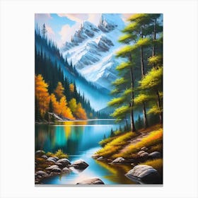 Mountain Lake 25 Canvas Print