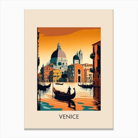 Venice Italy 2 Vintage Travel Poster Canvas Print