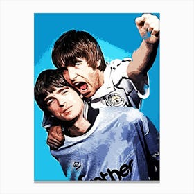 oasis brit pop band music 9 Canvas Print