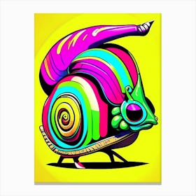 Full Body Snail Punk 2 Pop Art Canvas Print