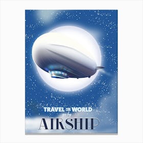 Travel the world by Airship Canvas Print