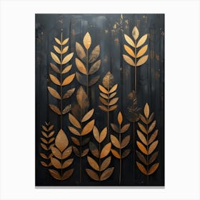 Gold Leaves Canvas Print