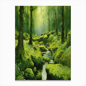 Mossy Serenade 1 Canvas Print
